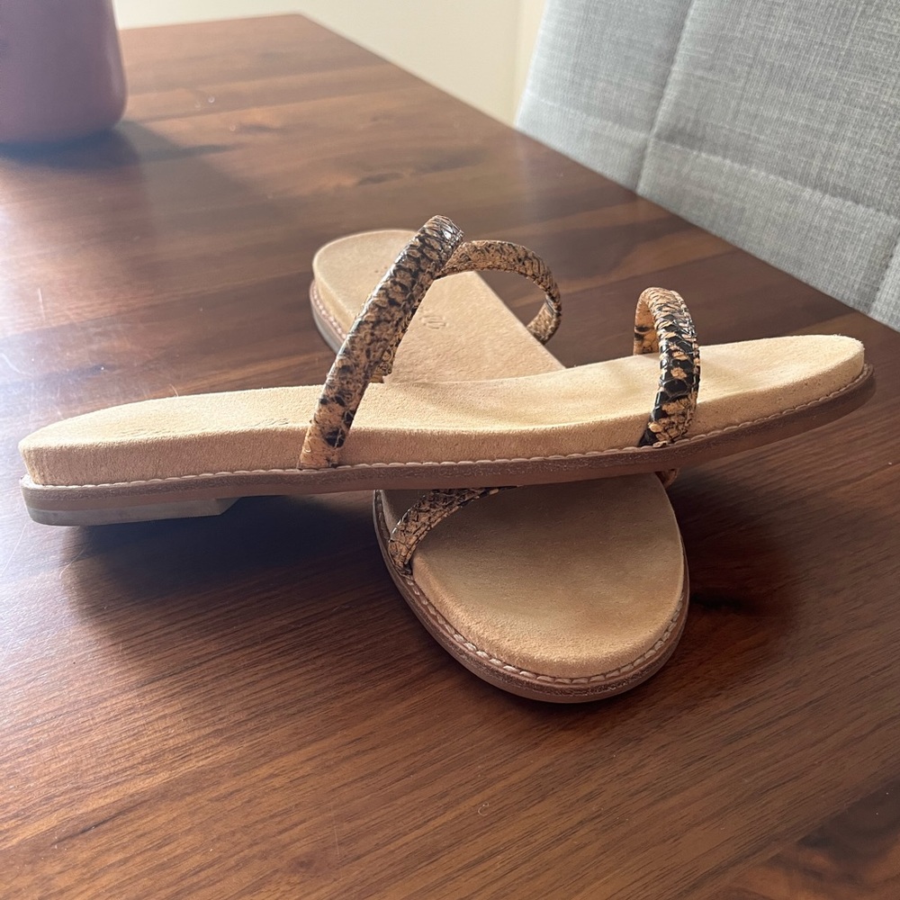 NEW - no tags or box Madewell leather Slides